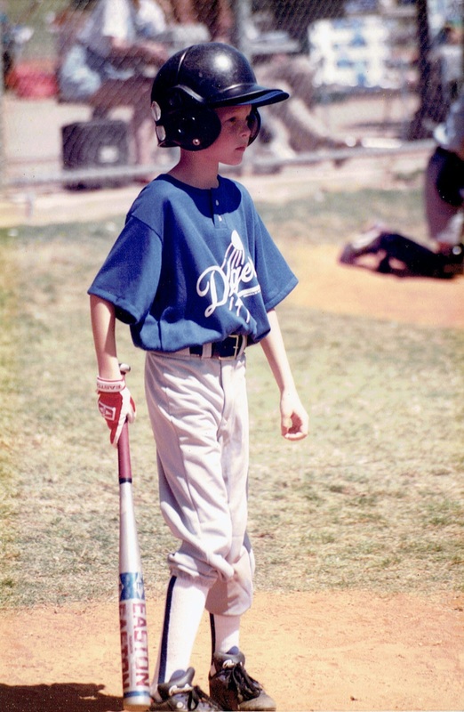 Chad Bozarth playing baseball